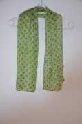 szal/apaszka jedwab/silk jasno zielona/krawat