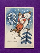 Maria Uszacka Pocztówka Boże Narodzenie Wesołych Świąt 