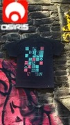 Koszulka OSIRIS skate L czarna nadruk skate bawełna tshirt dc nowy sk8
