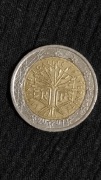 2 euro Francja Błąd 2001