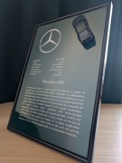 Grafika Mercedes 500E A4 ramka szkło dla fana motoryzacji