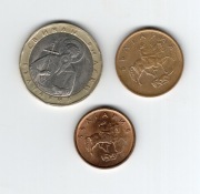 1 lew, 5 stotinek, 2 stotinki. Bułgaria. (3 szt.)