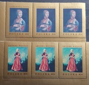 Znaczki Fi 1661-68 Europejskie malarstwo w muzeach polskich stan ** 1967r.