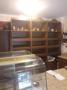 Regał trzyczęściowy, w kolorze orzech włoski