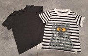 2 koszulki chłopięce smyk i h&M r. 98 cm