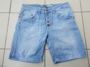SZORTY PLEASE JEANS WŁOSKIE BAWEŁNA M  