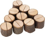 drewniane podstawki holdery winietki wizytówki 10 szt 