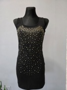 czarno złota sukienka 34 xs