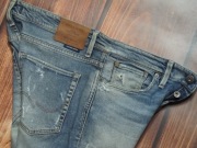 JACK&JONES- GLENN- SLIM FIT- RURKI- W34L32- DESTROYED VINTAGE- pas 89 cm