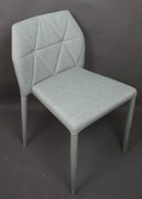 Krzesło szare tapicerowane geometryczne dotępne 12 szt.