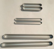 6x uchwyt meblowy wpuszczany do mebli kolor matowe aluminium 180 110 82 mm 