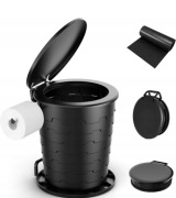 Wadeo przenośna toaleta turystyczna kempingowa z uchwytem na papier 