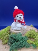 West Highland white terrier figurka   Ręcznie wykonana  