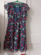 Letnia sukienka szyfonowa kwiaty New Look r. 38