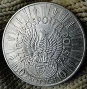 10 ZŁ  PIŁSUDSKI STRZELECKI  Z 1934  R. .SREBRO ORYGINAŁ