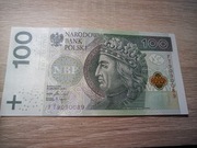 Banknot 100 zł. Kolekcjonerski. 