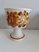 Kielich z fajansu Włocławek Prl