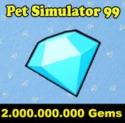 PET SIMULATOR 99 GEMY 2B 2000 MILIONÓW 2000M DIAMENTÓW DIAMONDS ROBLOX PS99