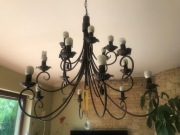 żyrandol kuty bardzo duży na 18 żarówek