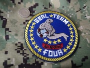 Naszywka US Navy Seals Seal Team 4 rzep velcro