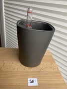 Doniczka Lechuza mini deltini antracytowa