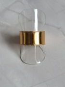 pierścionek regulowany złoty stal chirurgiczna