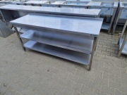 Stół Gastronomiczny Z 2 Półkami 185/60/85