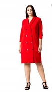 Sukienka żakietowa dwurzędowa czerwony 44/46