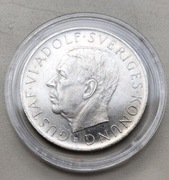 Szwecja 5 koron 1952 r  Urodziny Króla  r srebro 