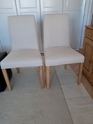 Dwa krzesła IKEA Bergmund