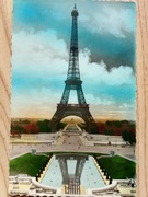 Stara Pocztówka - Paryż - Wieża Eiffla