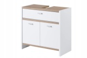 SZAFKA POD UMYWALKĘ ŁAZIENKOWA Z SZUFLADAMI LIVARNO BIAŁY DREWNO