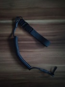 Smycz taktyczna MOLLE z pętlą czarna