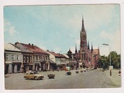 Grybów Rynek 1969r. Fsm Syrena  348C