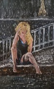 I w Paryżu czasem pada deszcz 60x97 cm obraz