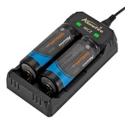 Ładowarka do akumulatorów Alonefire MC-2 3,7 V Li-ion na kabel USB