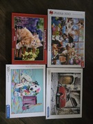 Puzzle 4x 500 elementów trefl cementoni castorland