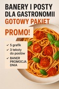Banery i posty dla gastronomii – pakiet PROMO!