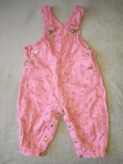 Ogrodniczki materiałowe rozmiar 92