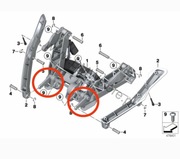 Cięgno naprawcze mechanizmu  podnoszenia szyby BMW K1600 GT GTL