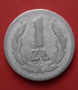 Moneta 1 złoty 1957 r. PRL (Al)