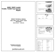John Deere 444H 544H Loader Repair Manual Instrukcja serwisowa naprawcza