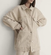 NA-KD kurtka jeansowa oversize beżowa r. 34