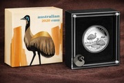 Australijski Emu 2020 Proof 1 oz Ag 9999 Perth Mint moneta srebrna