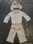 Elegancki garnitur na chrzest - nowy r. 86