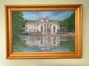 Obraz olejny  ręcznie malowany   łazienki 40x60