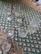 Szklanki PRL z uchwytami + dodatkowo bez uchwytów