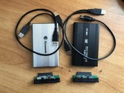 Obudowy na dysk 2,5 HDD SATA, adaptery- cena za dwie sztuki 