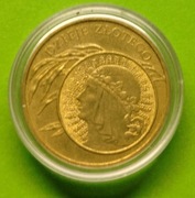 Moneta 2 zł Dzieje Złotego 2006 r + kapsel