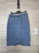 Spódnica jeansowa, dżinsowa podgumowana nowa, rozmiar L.